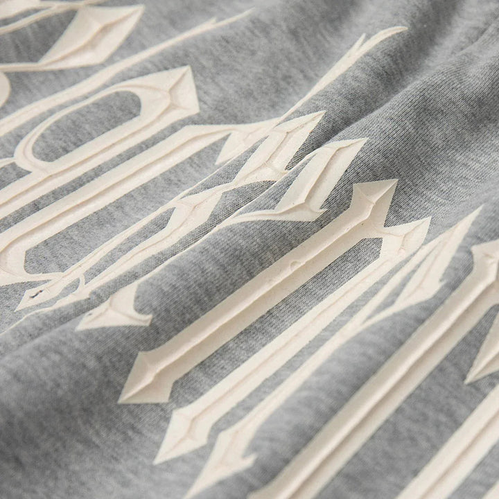 TALISHKO™ - Letter Embroidery Long Drawstring Shorts streetwear fashion - talishko.com