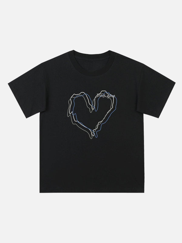 TALISHKO - Love Lines Print Tee - streetwear fashion, outfit ideas - talishko.com