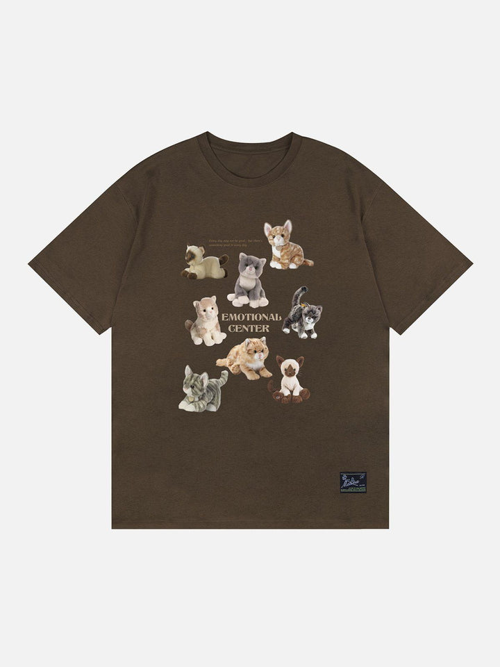 TALISHKO - Male Cats Print Tee - streetwear fashion, outfit ideas - talishko.com