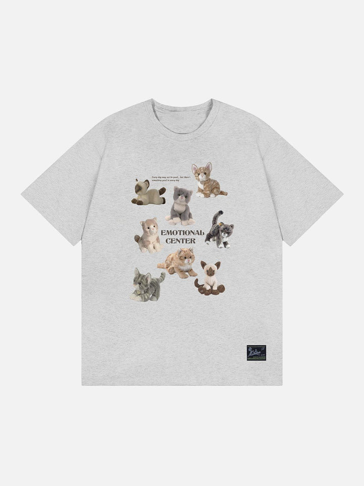 TALISHKO - Male Cats Print Tee - streetwear fashion, outfit ideas - talishko.com