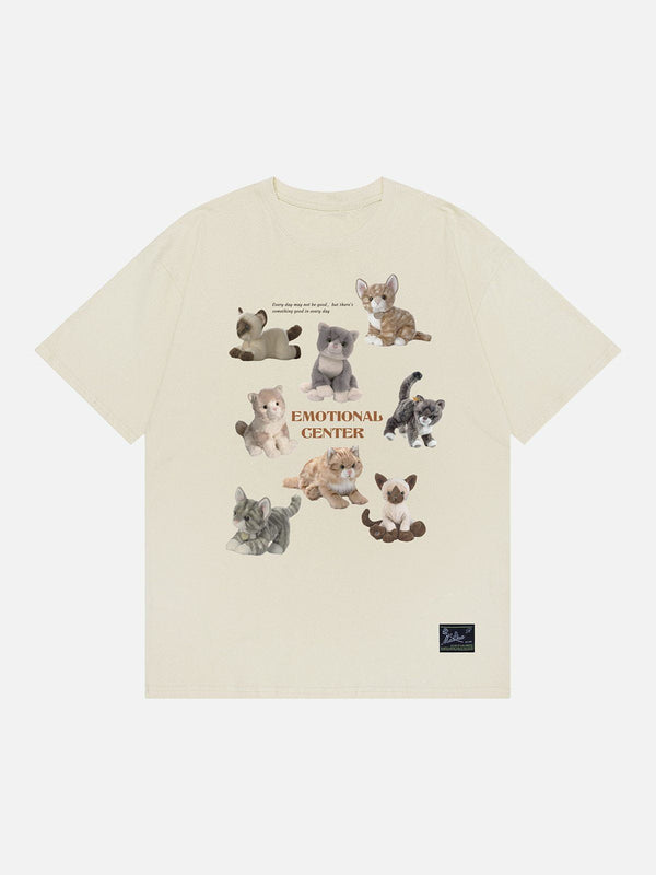 TALISHKO - Male Cats Print Tee - streetwear fashion, outfit ideas - talishko.com