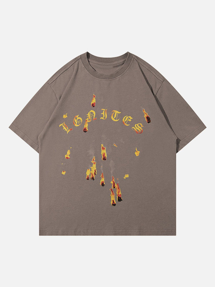 TALISHKO - Meteorite Flame Print Tee - streetwear fashion, outfit ideas - talishko.com