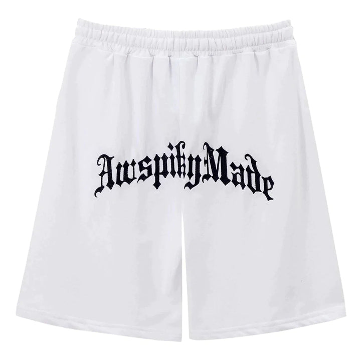 TALISHKO - Minimalist Letters Print Shorts - streetwear fashion, outfit ideas - talishko.com