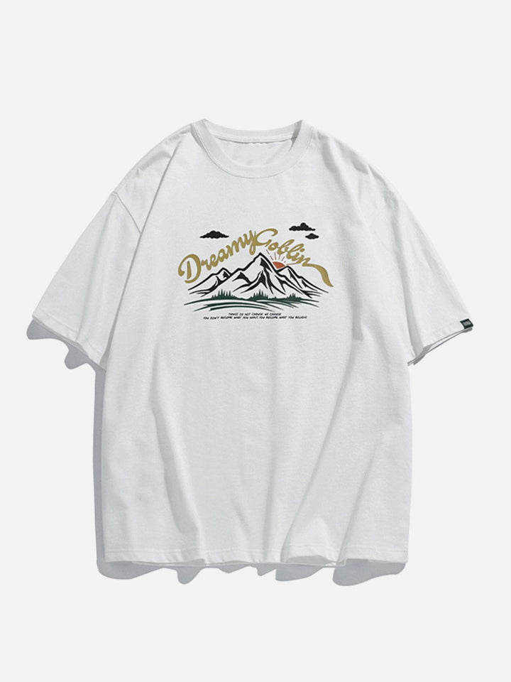 TALISHKO - Mountain Print Tee - streetwear fashion, outfit ideas - talishko.com
