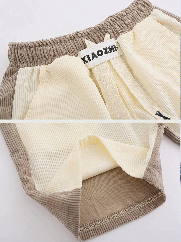 TALISHKO - Retro Contrast Casual Shorts - streetwear fashion, outfit ideas - talishko.com