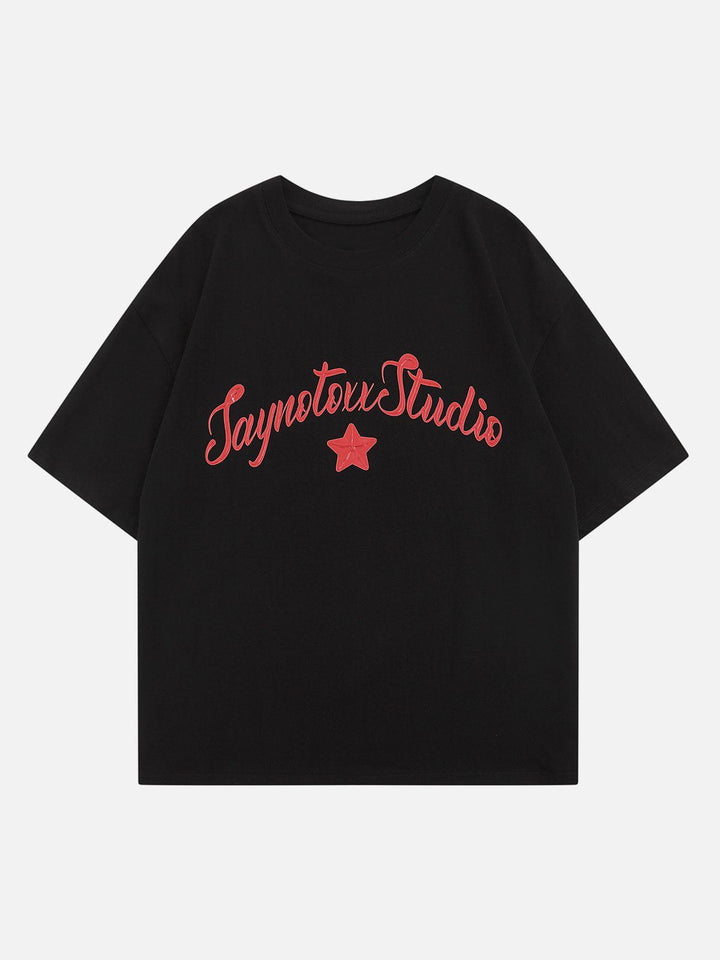 TALISHKO - Saynotere Star Foam Printing Tee - streetwear fashion, outfit ideas - talishko.com