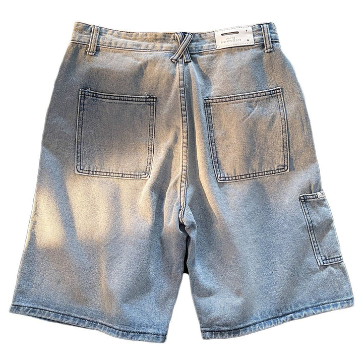 TALISHKO - Side Pocket Cargo denim Shorts - streetwear fashion, outfit ideas - talishko.com