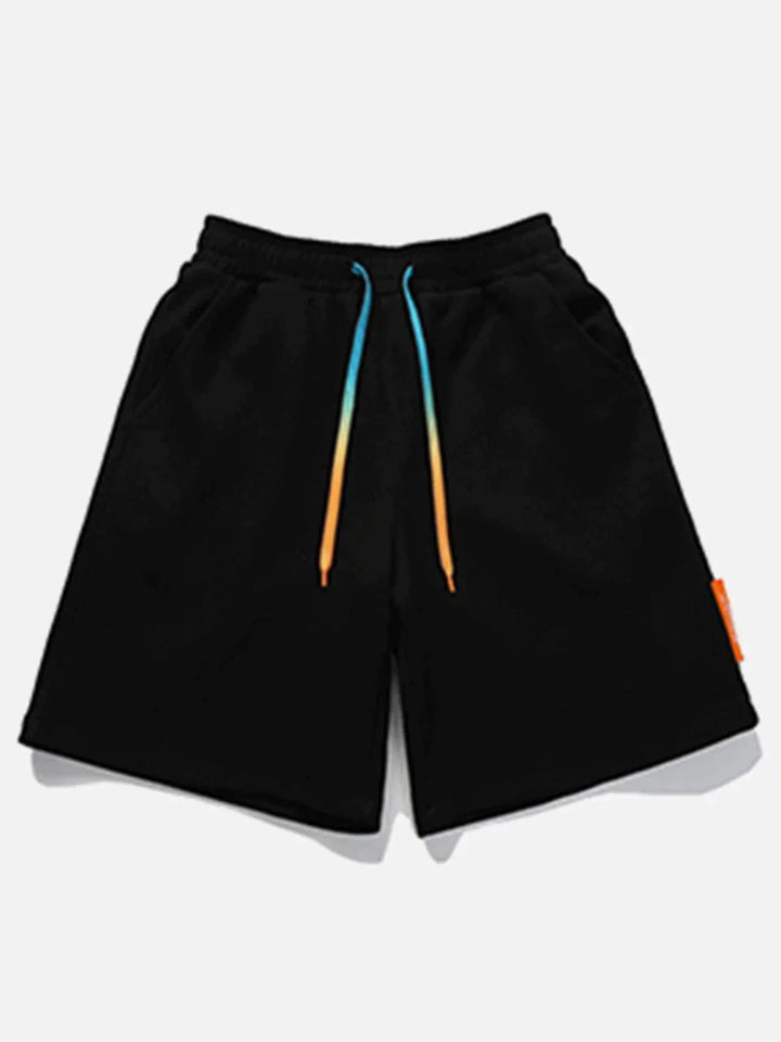 TALISHKO - Small Label Colored Drawstring Shorts - streetwear fashion, outfit ideas - talishko.com