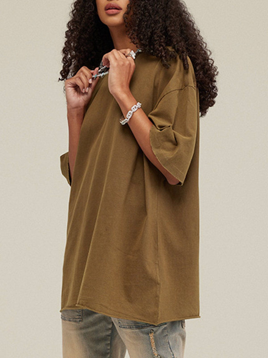 TALISHKO - Solid Color Pullover Tee - streetwear fashion, outfit ideas - talishko.com