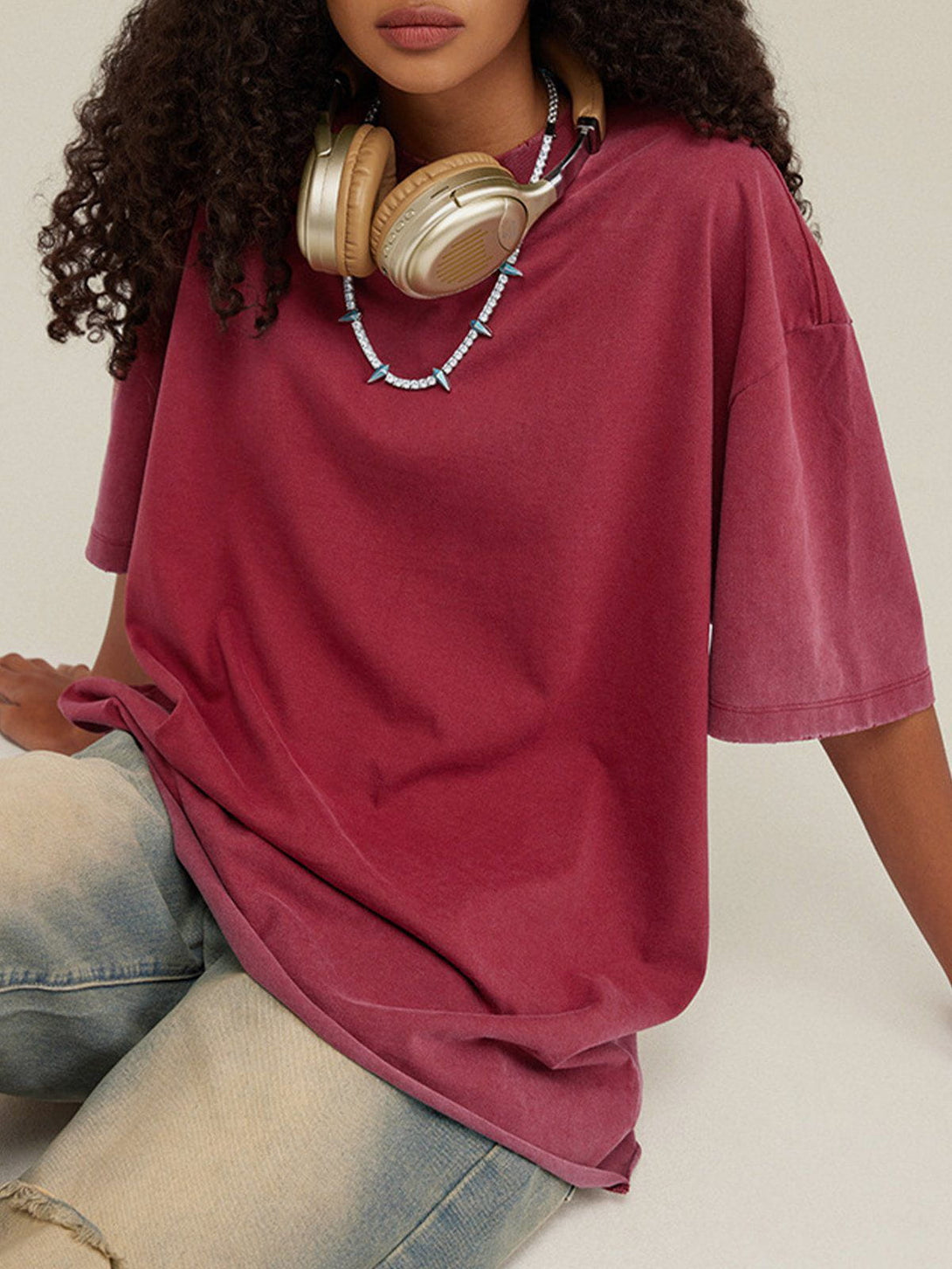 TALISHKO - Solid Color Pullover Tee - streetwear fashion, outfit ideas - talishko.com
