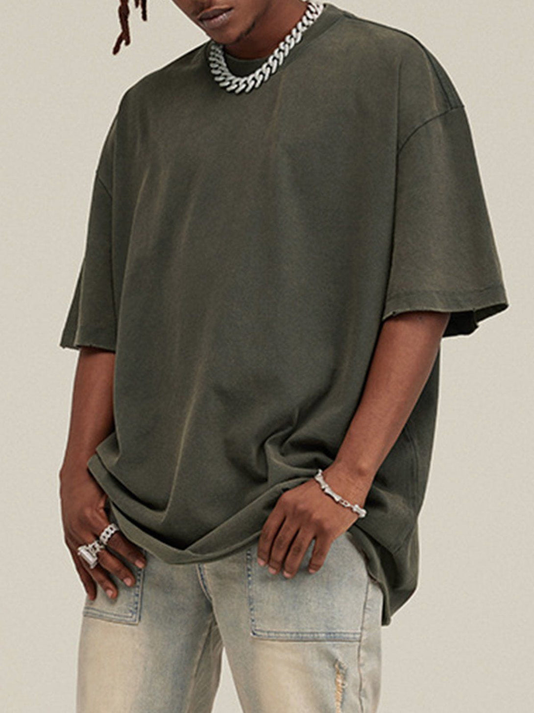 TALISHKO - Solid Color Pullover Tee - streetwear fashion, outfit ideas - talishko.com