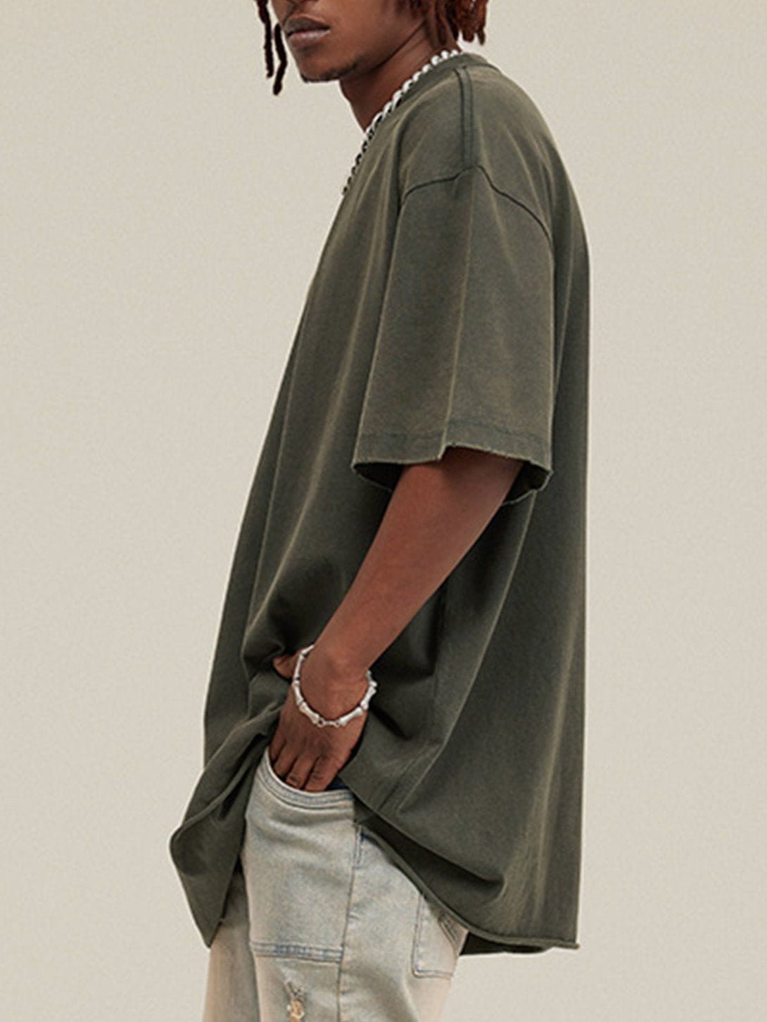 TALISHKO - Solid Color Pullover Tee - streetwear fashion, outfit ideas - talishko.com