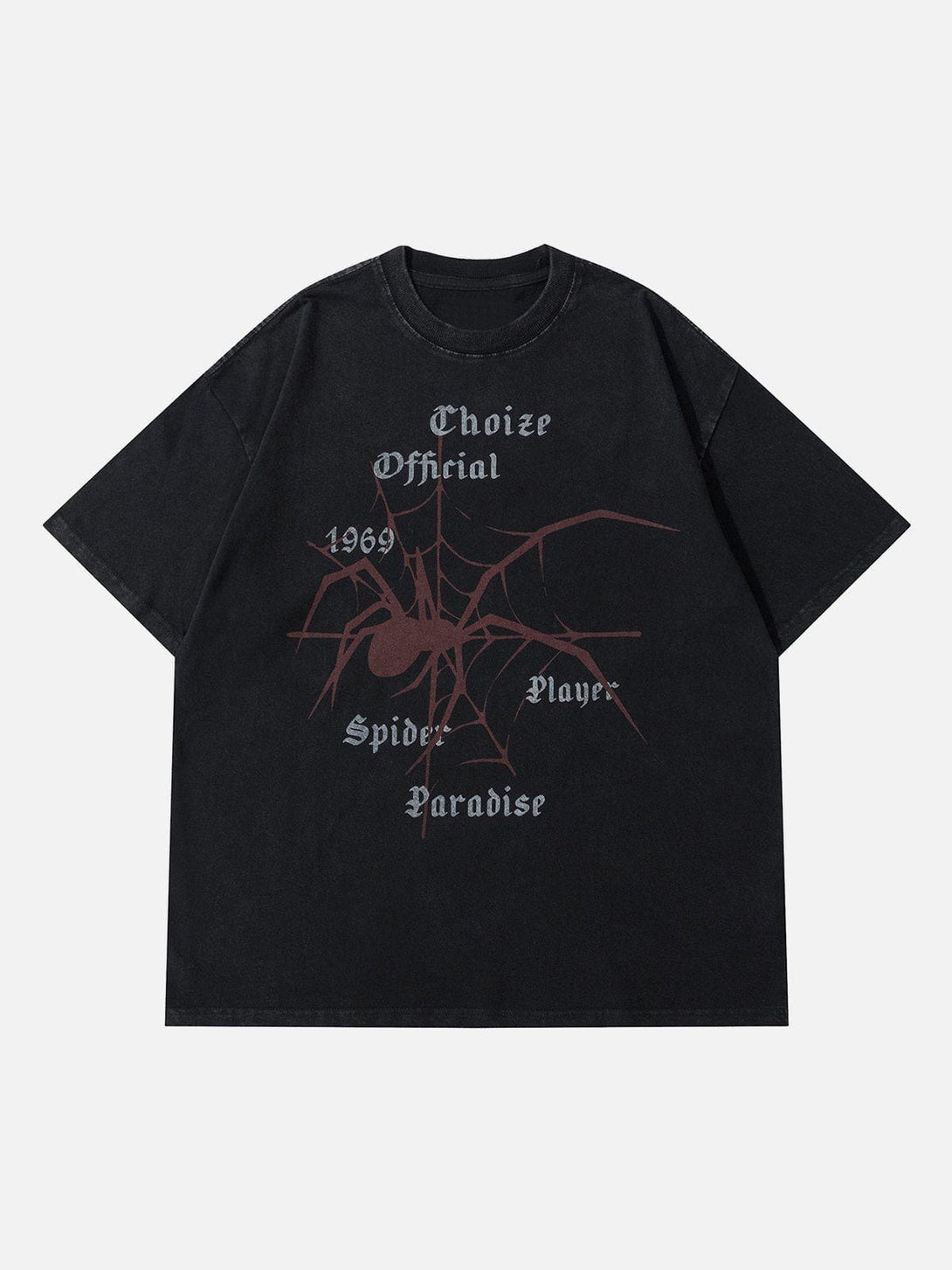 TALISHKO - Spider Print Washed Tee - streetwear fashion, outfit ideas - talishko.com