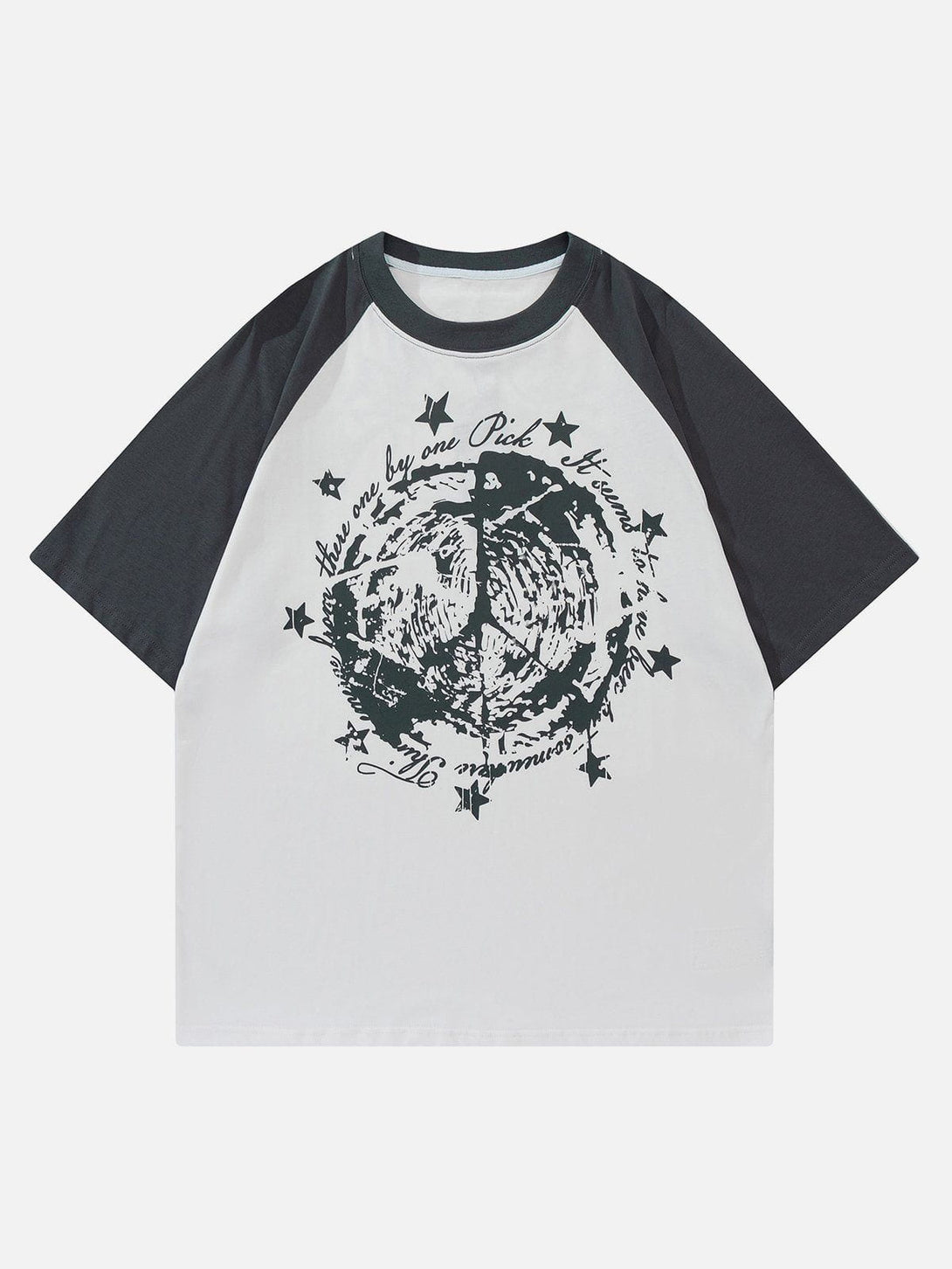 TALISHKO - Star Gothic Leeter Print Tee - streetwear fashion, outfit ideas - talishko.com