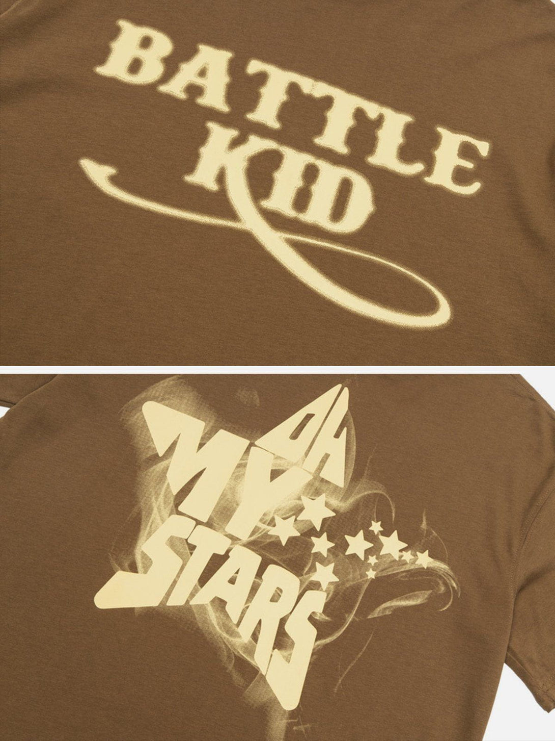TALISHKO - Star Letter Print Tee - streetwear fashion, outfit ideas - talishko.com