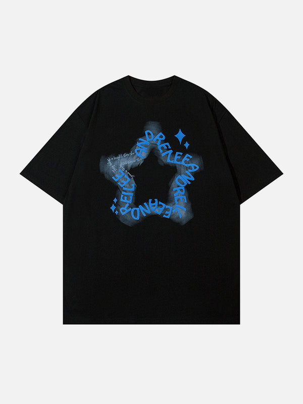 TALISHKO - Star Plastisol Printing Tee - streetwear fashion, outfit ideas - talishko.com