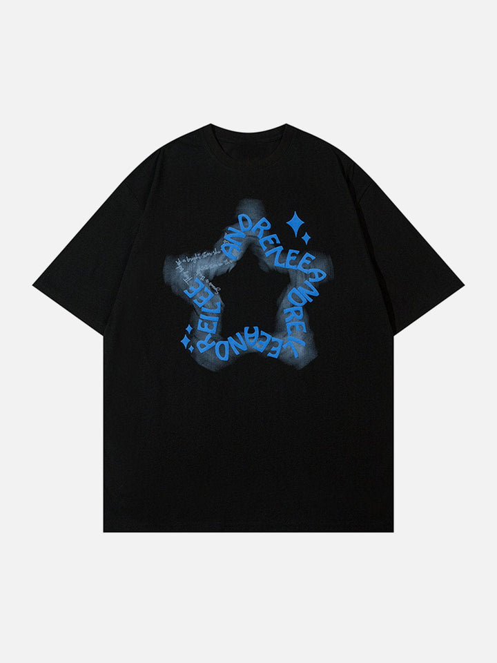 TALISHKO - Star Plastisol Printing Tee - streetwear fashion, outfit ideas - talishko.com