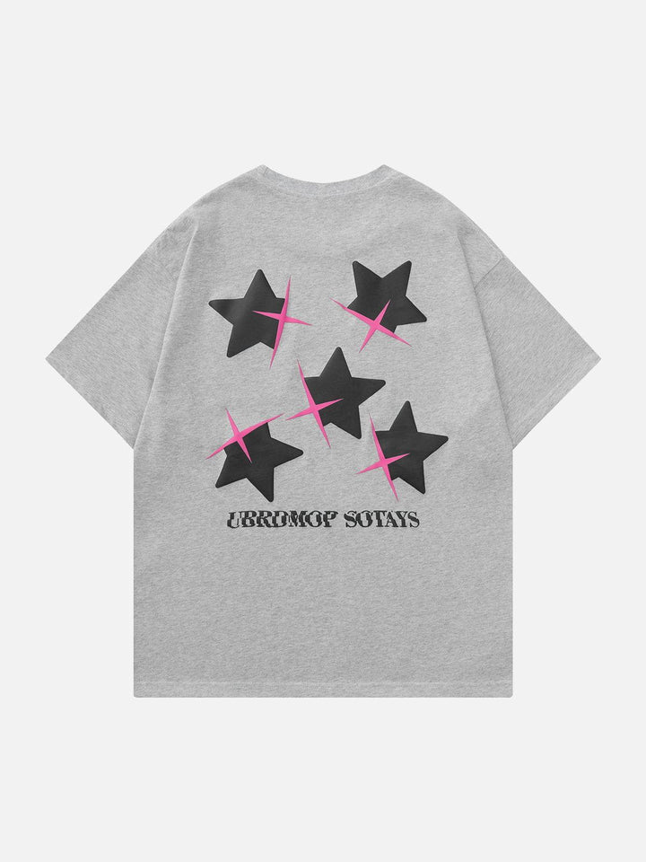 TALISHKO - Star Print Tee - streetwear fashion, outfit ideas - talishko.com