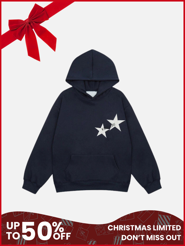 TALISHKO - Star Print Hoodie "KENVIBE"