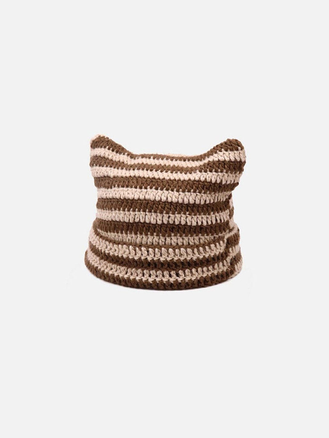 TALISHKO - Stripe Cat Ear Hat - streetwear fashion, outfit ideas - talishko.com