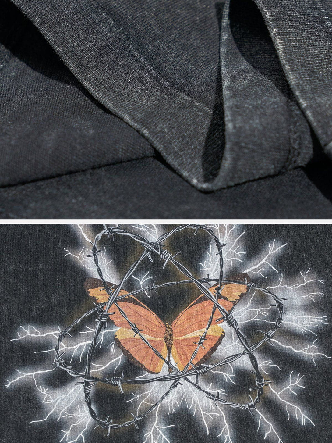 TALISHKO - Thorns Butterfly Print Tee - streetwear fashion, outfit ideas - talishko.com