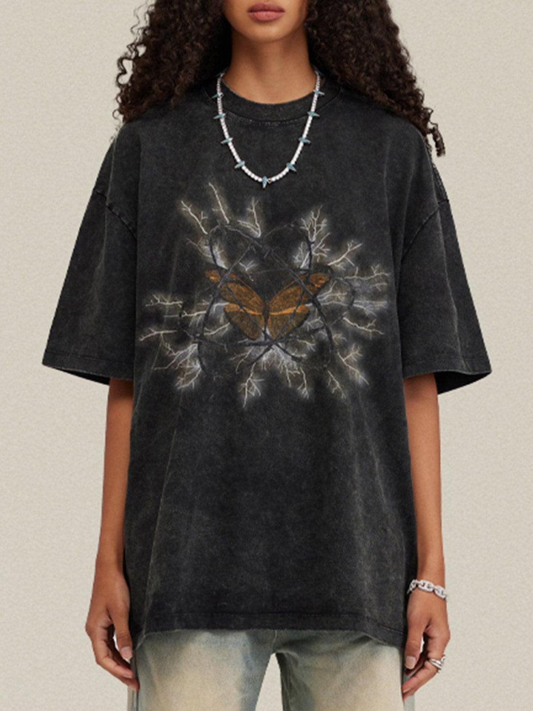 TALISHKO - Thorns Butterfly Print Tee - streetwear fashion, outfit ideas - talishko.com