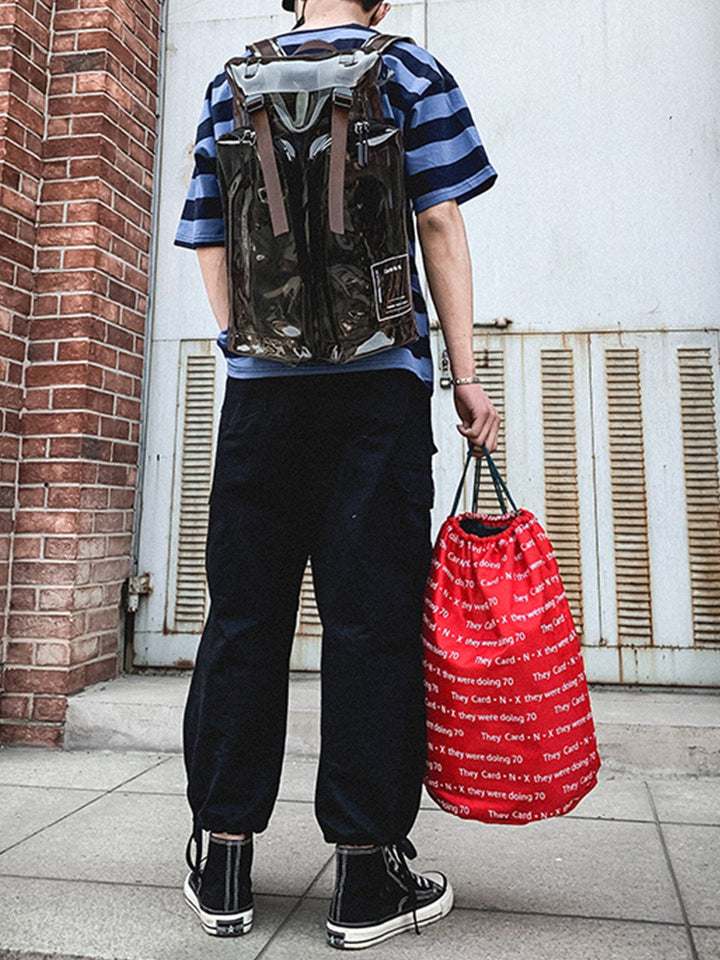 TALISHKO - Transparent Reflective PVC Backpack - streetwear fashion, outfit ideas - talishko.com