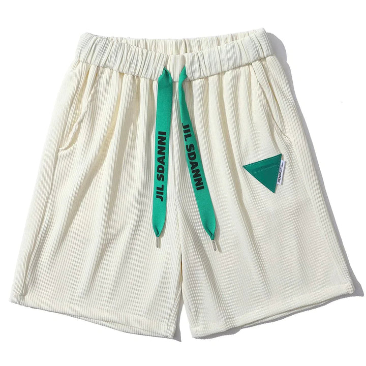 TALISHKO - Triangle Decals Shorts - streetwear fashion, outfit ideas - talishko.com