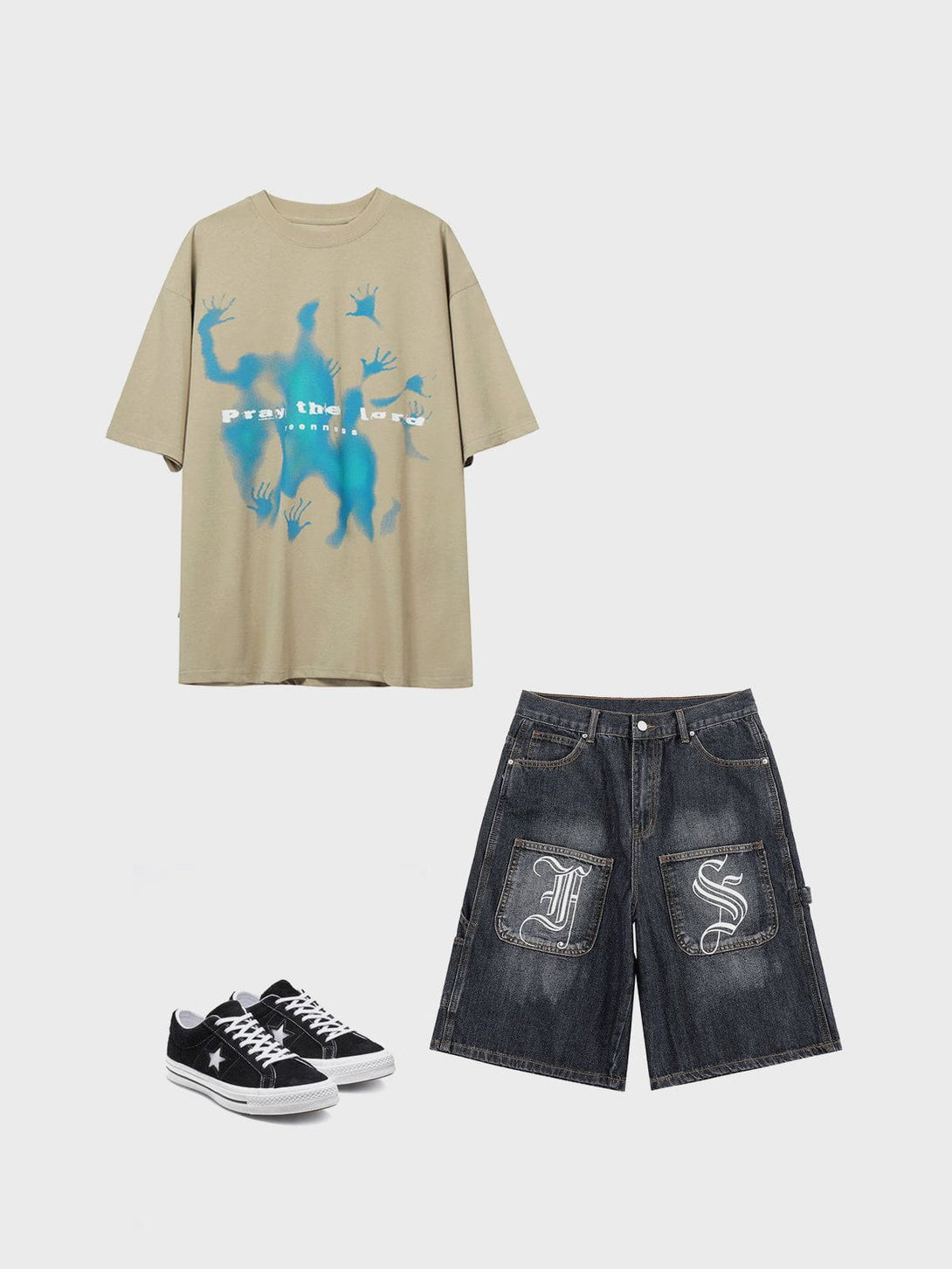 TALISHKO - Useless Prayers Graphic Tee - streetwear fashion, outfit ideas - talishko.com