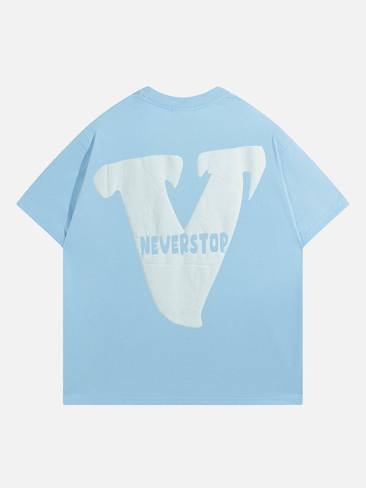 TALISHKO - V Graphic Print Tee - streetwear fashion, outfit ideas - talishko.com