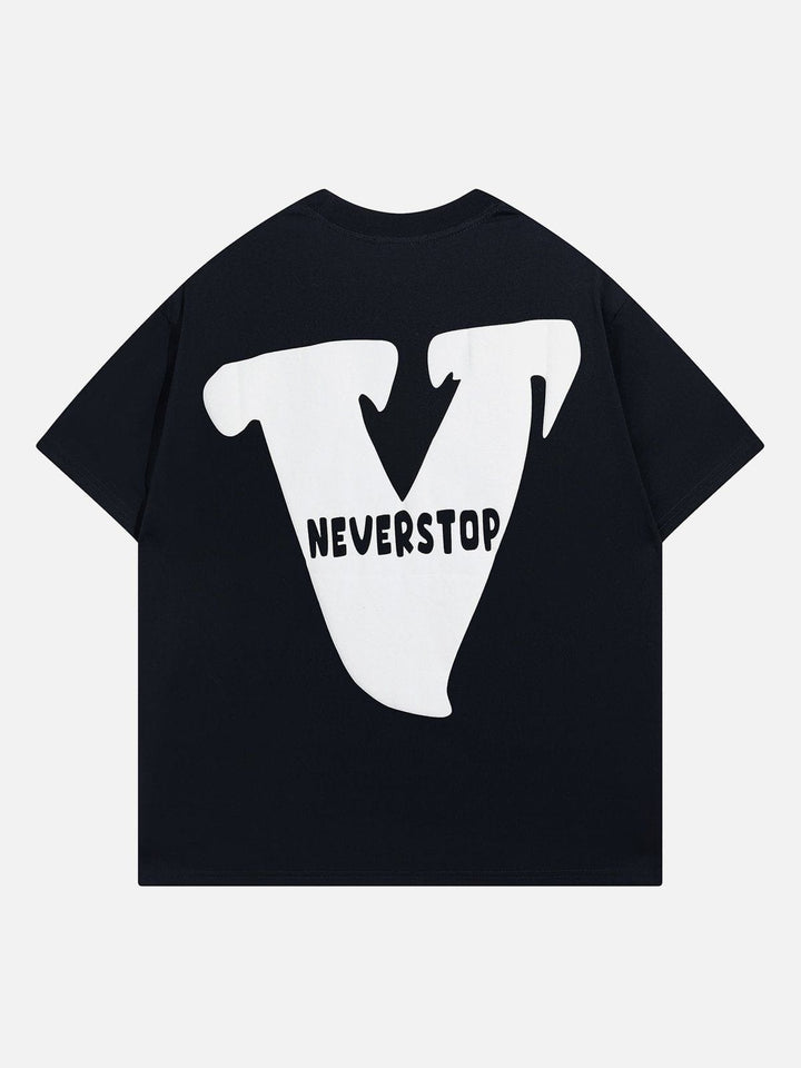 TALISHKO - V Graphic Print Tee - streetwear fashion, outfit ideas - talishko.com