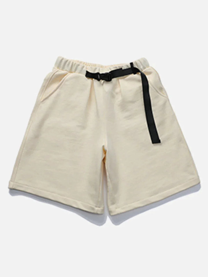 TALISHKO - Vintage Belt Simple Shorts - streetwear fashion, outfit ideas - talishko.com