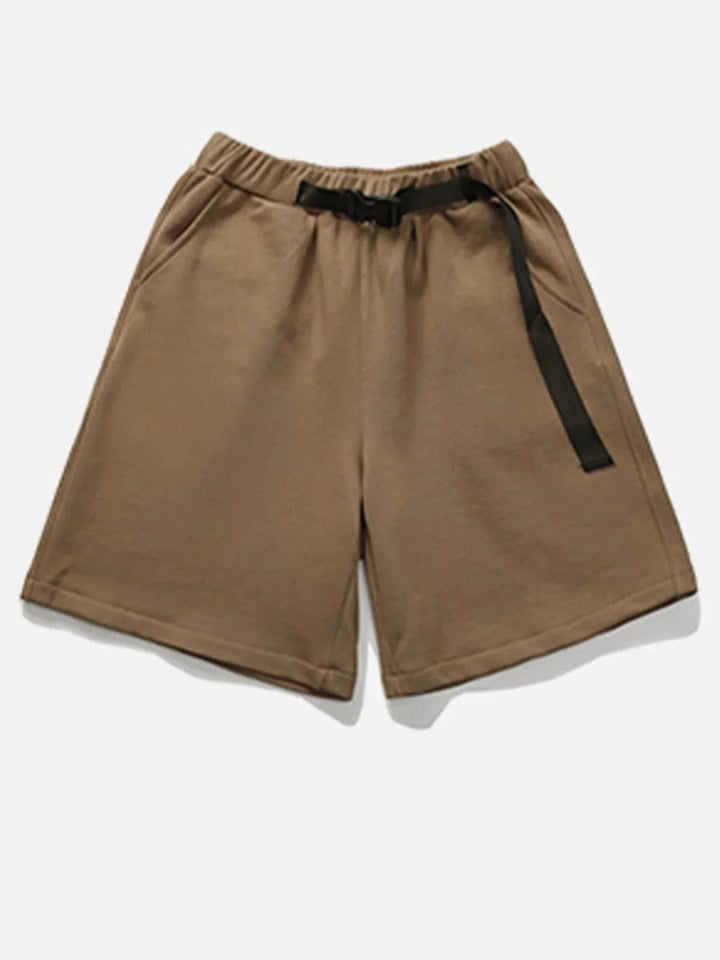 TALISHKO - Vintage Belt Simple Shorts - streetwear fashion, outfit ideas - talishko.com