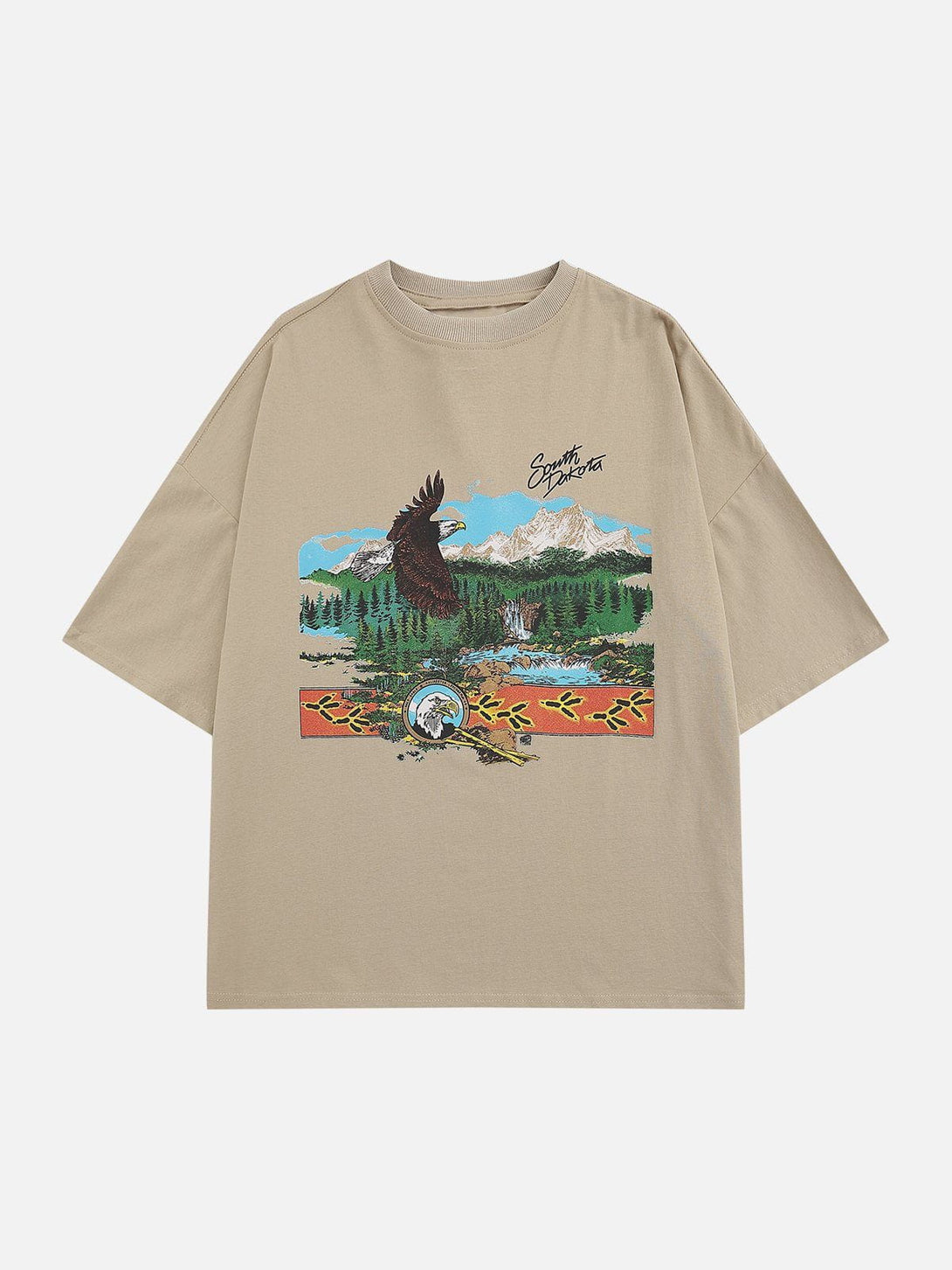 TALISHKO - Vintage Eagle Print Tee - streetwear fashion, outfit ideas - talishko.com
