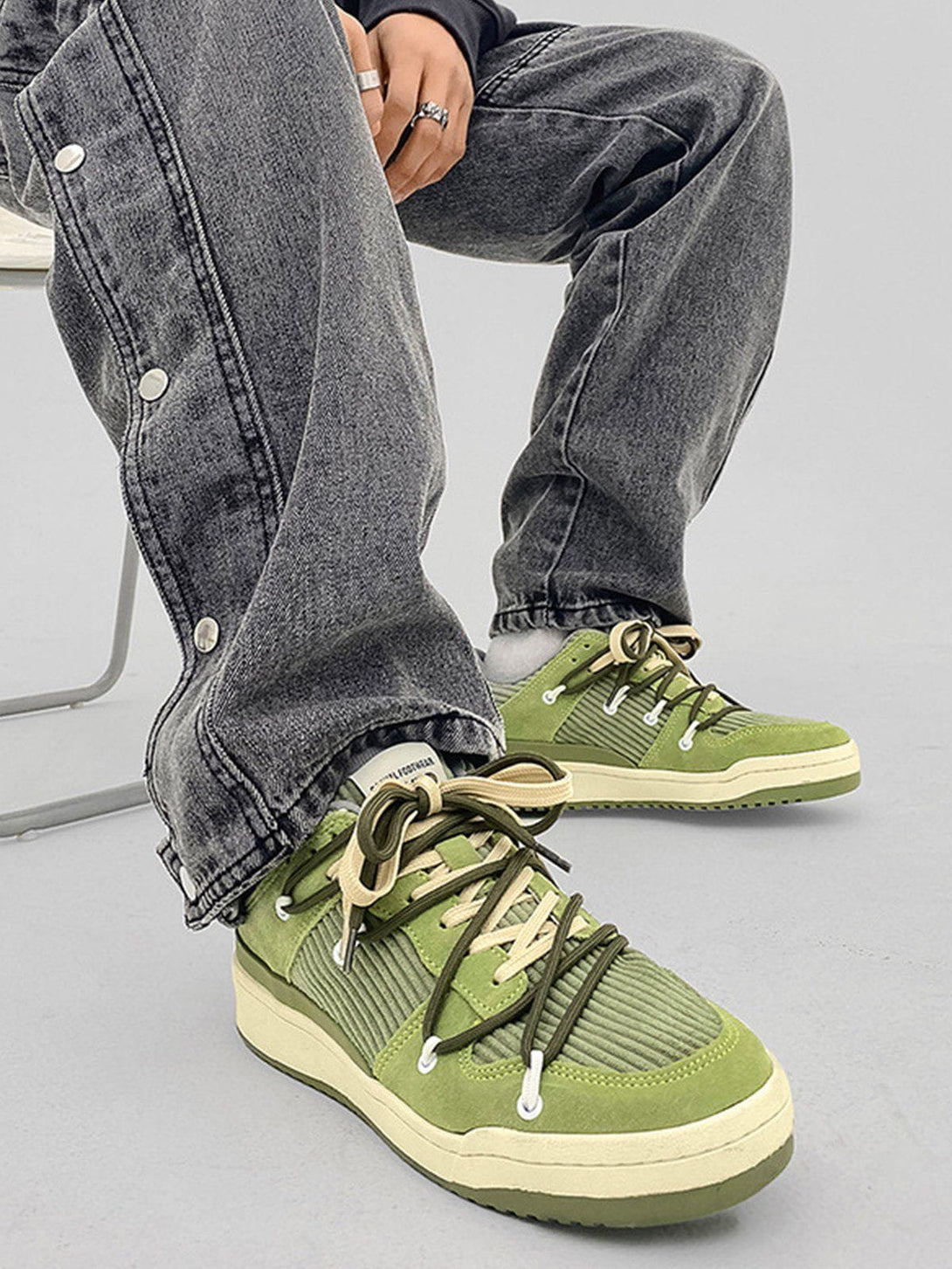 TALISHKO - Vintage Patchwork Board Shoes - streetwear fashion, outfit ideas - talishko.com