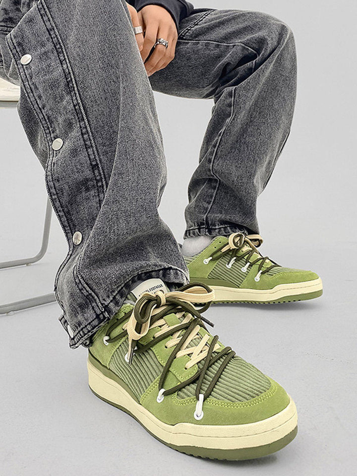 TALISHKO - Vintage Patchwork Board Shoes - streetwear fashion, outfit ideas - talishko.com