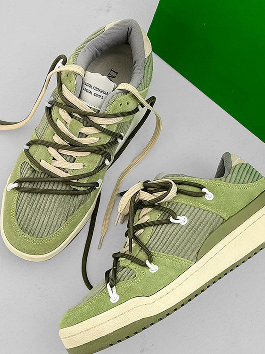TALISHKO - Vintage Patchwork Board Shoes - streetwear fashion, outfit ideas - talishko.com