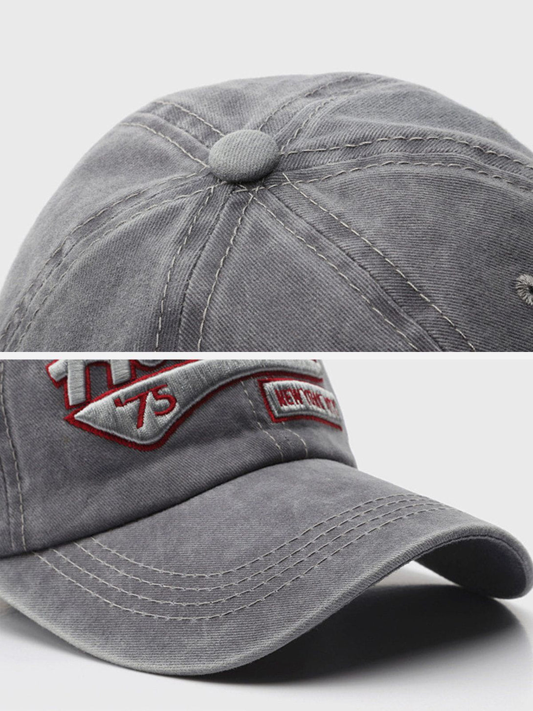 TALISHKO - Washed Embroidered Letter Baseball Cap - streetwear fashion, outfit ideas - talishko.com