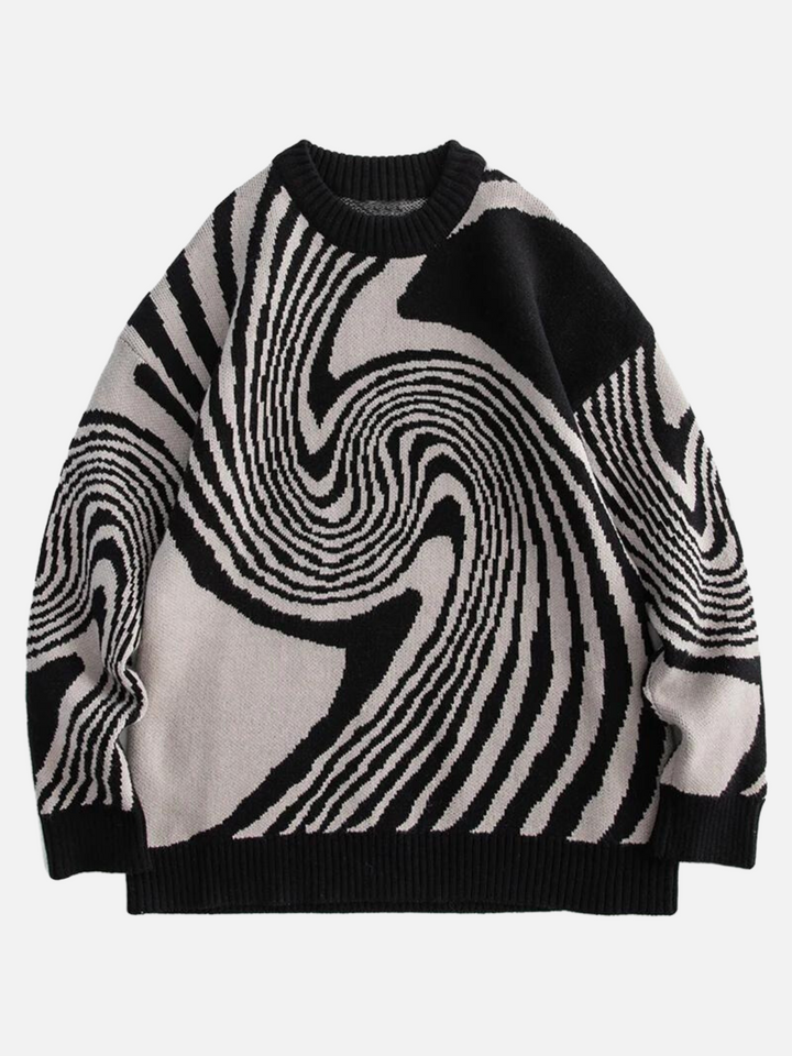 TALISHKO™ - Whirlpool Knit Sweater streetwear fashion - talishko.com