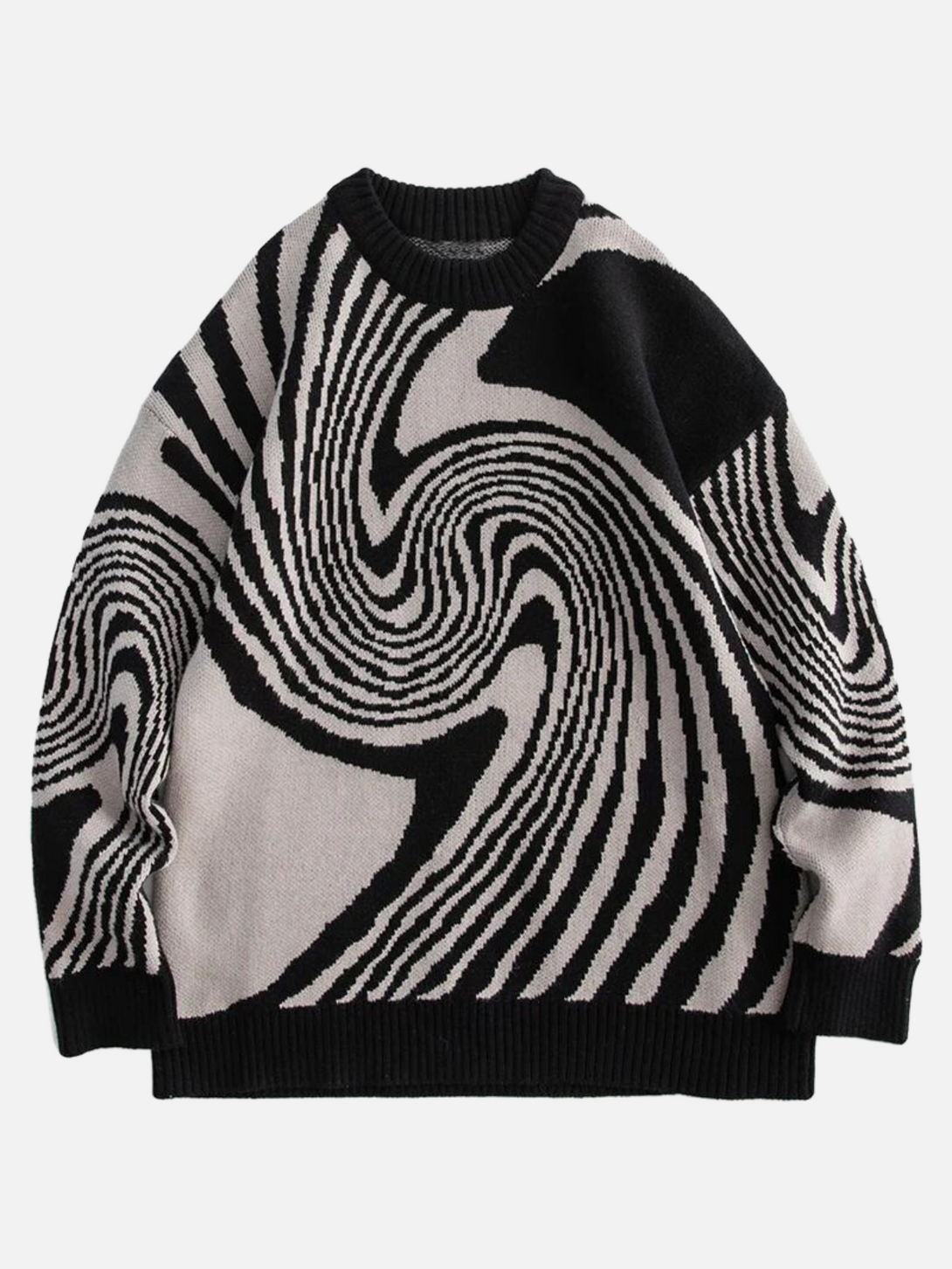 TALISHKO - Whirlpool Knit Sweater - streetwear fashion, outfit ideas - talishko.com