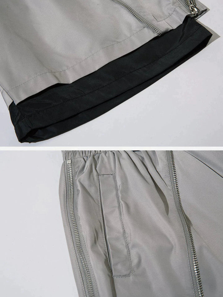 TALISHKO - Zip Double Layer Shorts - streetwear fashion, outfit ideas - talishko.com