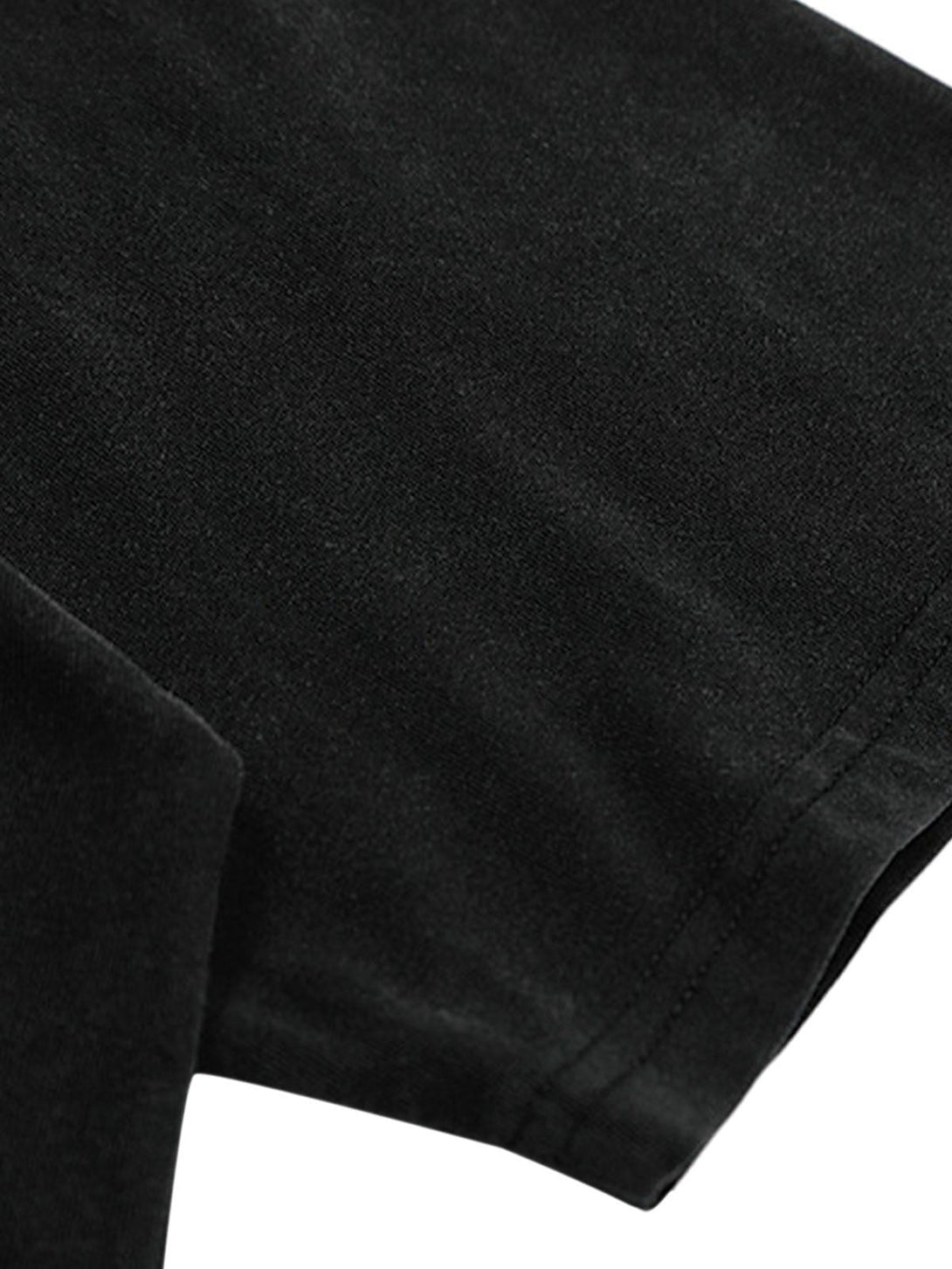 Detailed fabric and stitching on TALISHKO short sleeve T-shirt, highlighting craftsmanship.