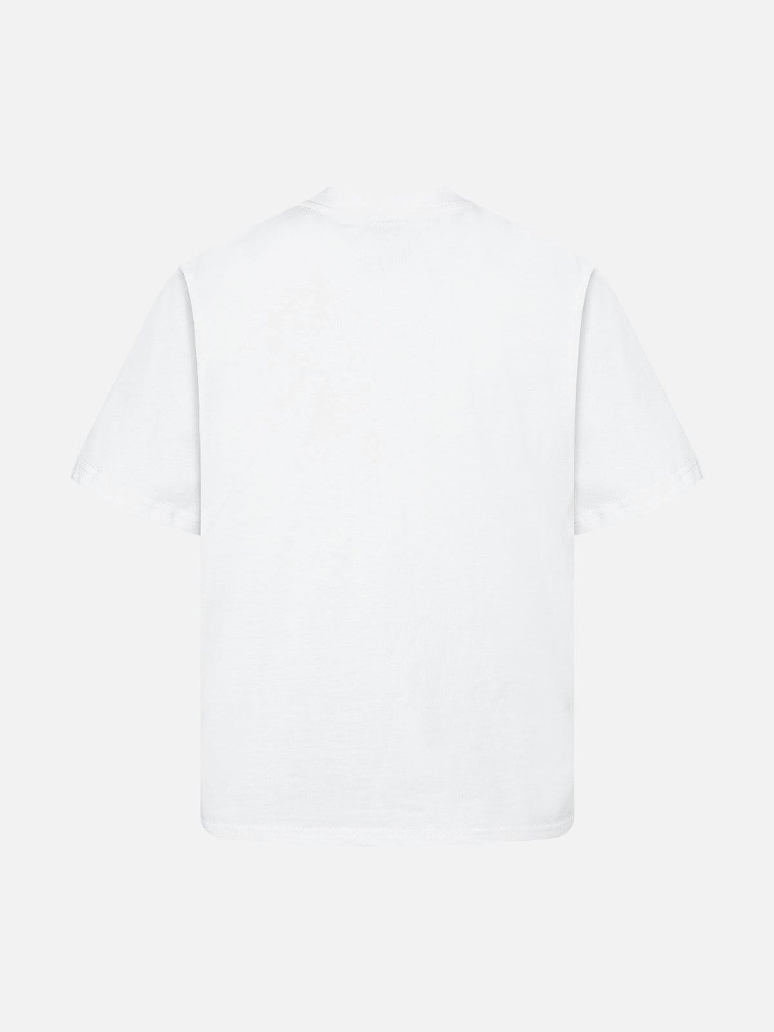 Back view of a white T-shirt by TALISHKO, offering a versatile and casual look.