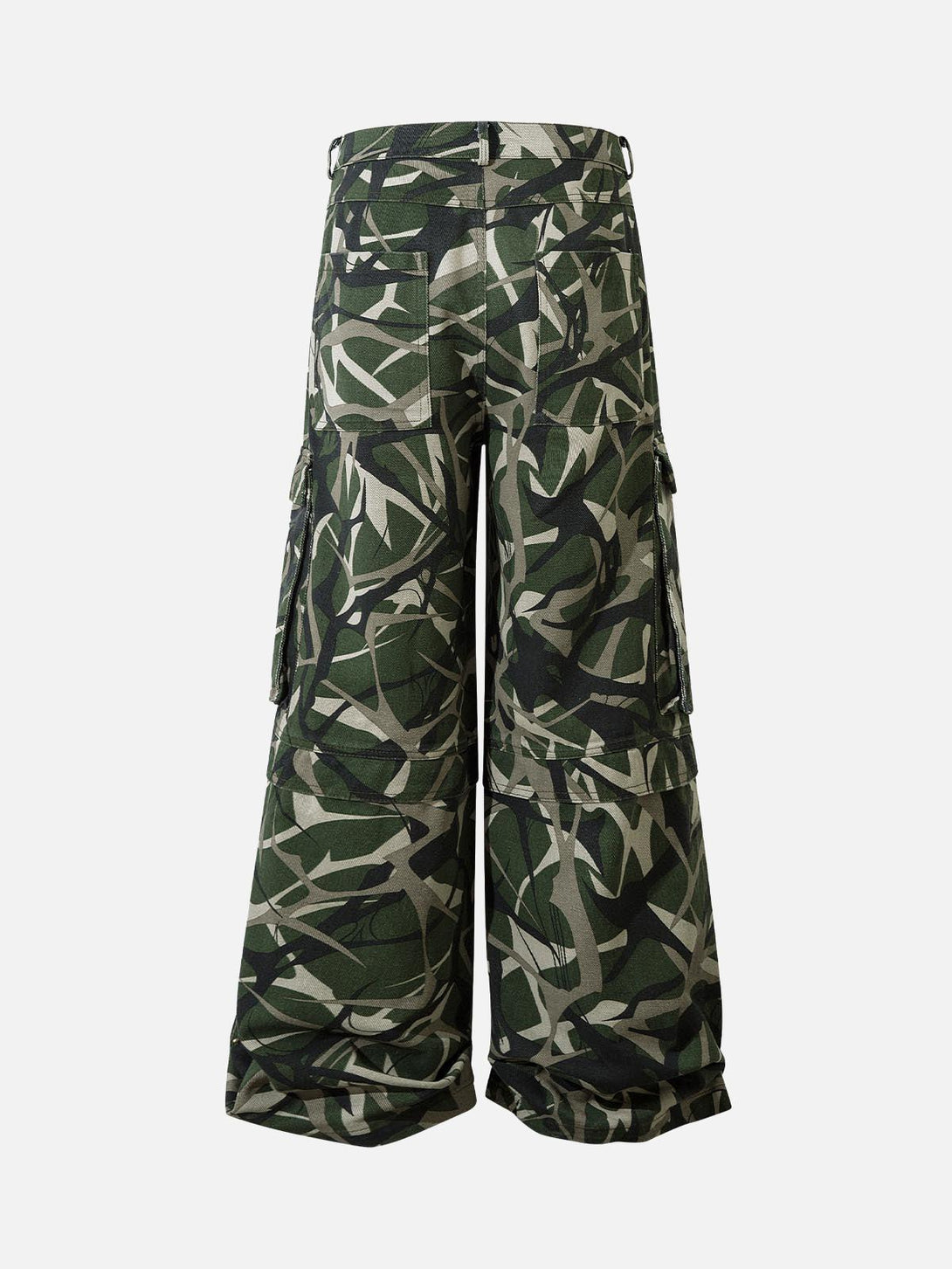 TALISHKO cargo pants with a striking camouflage pattern and practical multi-pocket design.