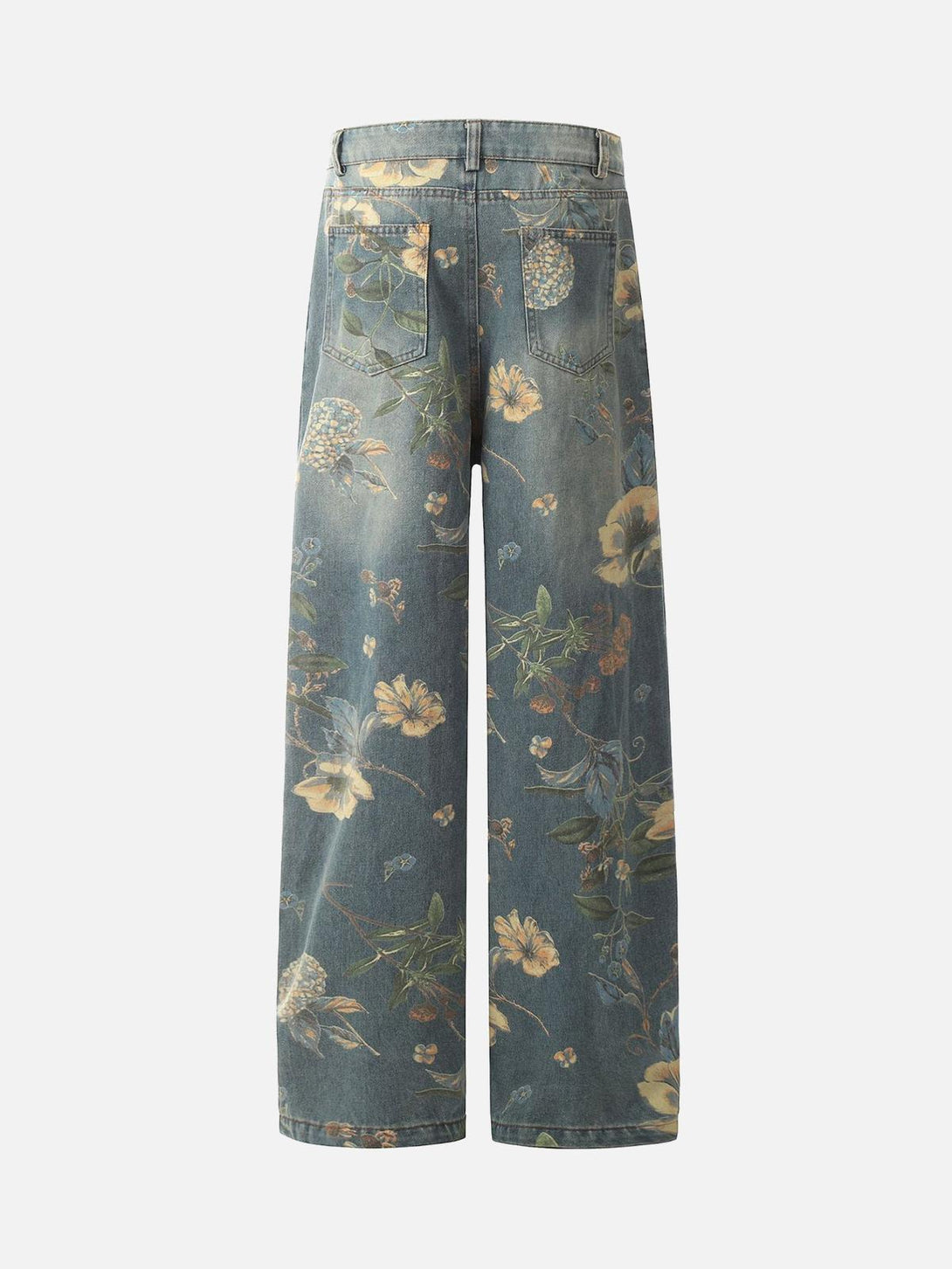 Floral print carpenter pants by TALISHKO, highlighting a stylish blend of casual and chic.