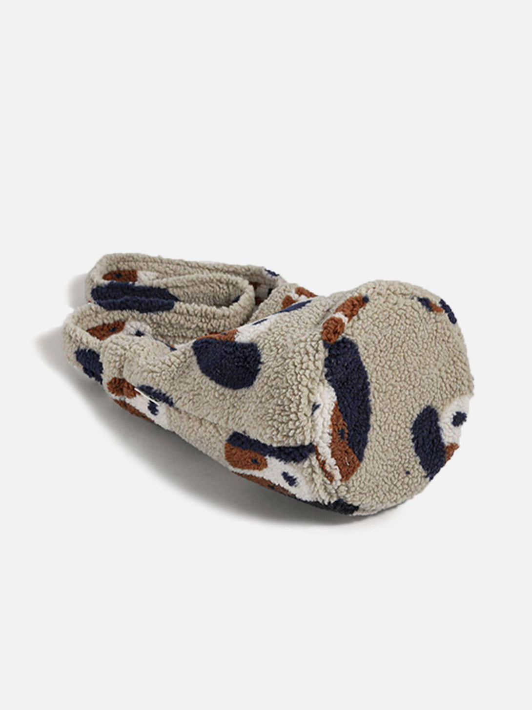 TALISHKO plush bag showcasing cartoon dog design, with a cozy texture and playful pattern.
