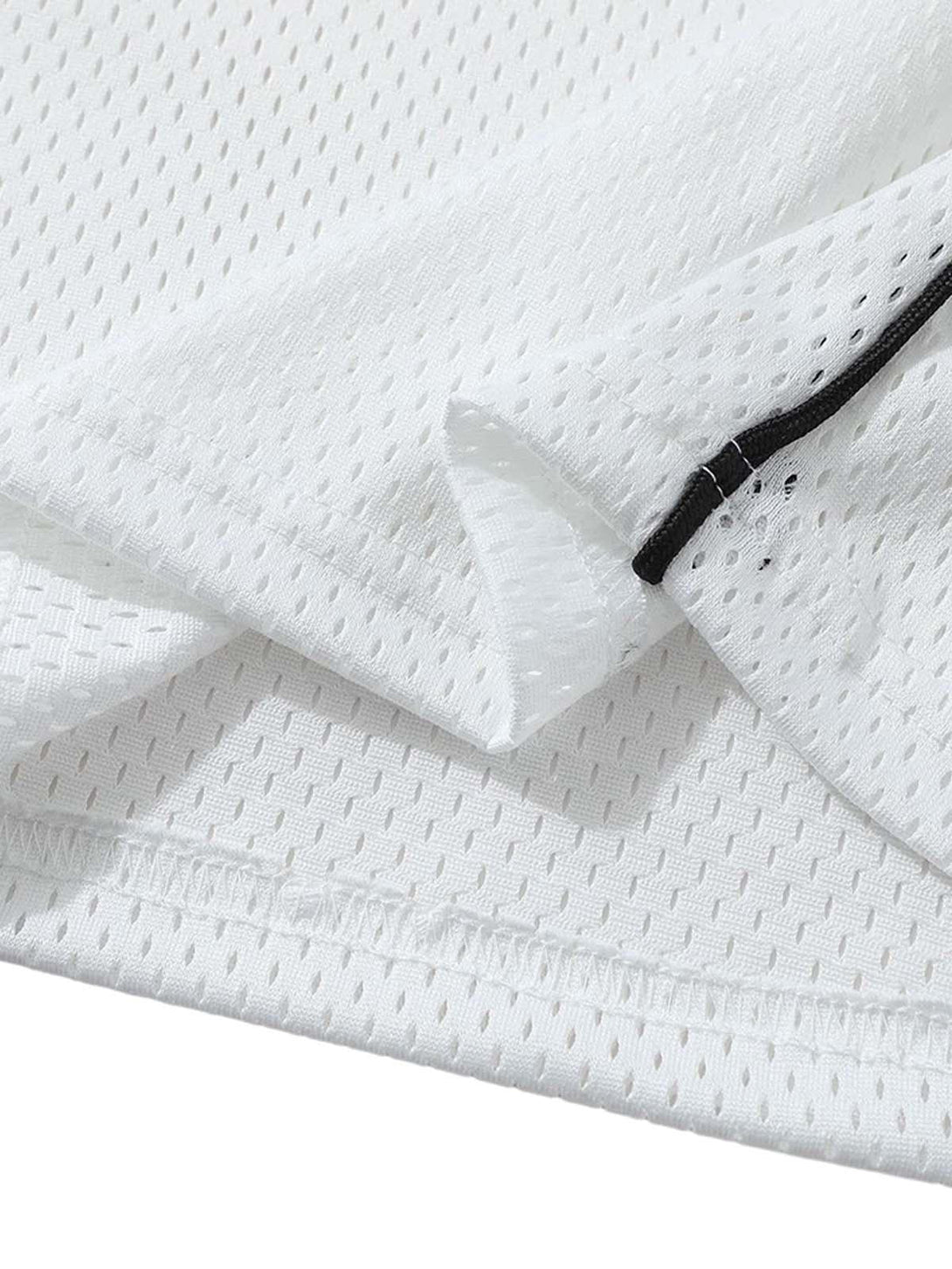 Detailed fabric and stitching of a Classic Sports Jersey T-Shirt by TALISHKO, highlighting breathability.