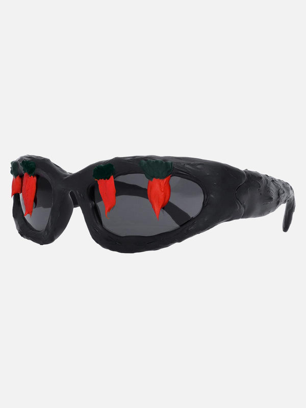 TALISHKO Fun Carrot-Embellished Sunglasses