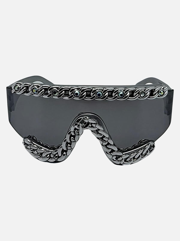 TALISHKO Chain-Embellished Sunglasses