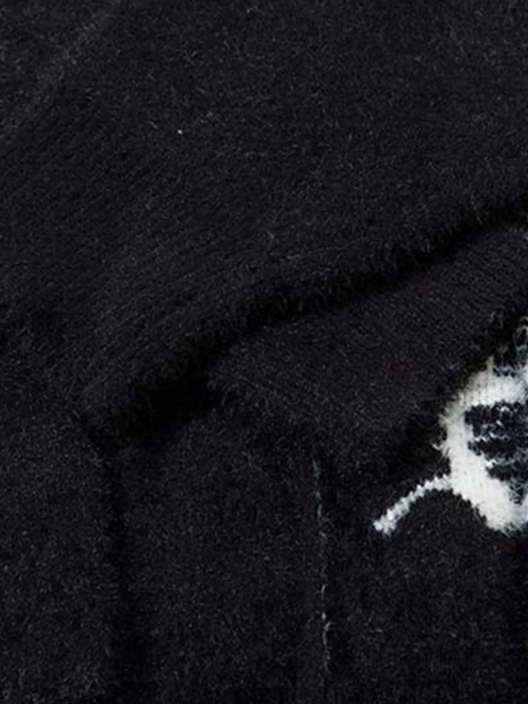 Texture and pattern showcased on a TALISHKO cardigan, highlighting intricate jacquard design.